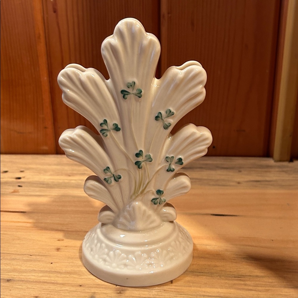 Belleek Vintage Vase - Picture 3 of 6